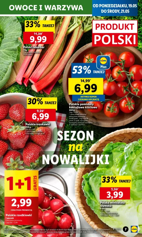 Lidl - gazetka promocyjna Oferta od poniedziałku od poniedziałku 19.05 do środy 21.05 - strona 7