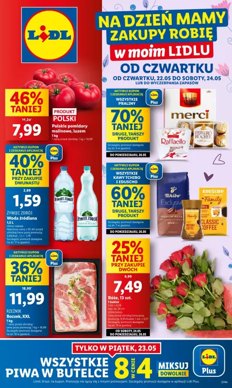 Lidl - gazetka promocyjna Oferta od czwartku od czwartku 22.05 do soboty 24.05