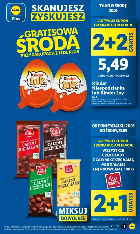 Lidl - gazetka promocyjna Oferta od poniedziałku od poniedziałku 26.05 do środy 28.05 - strona 15