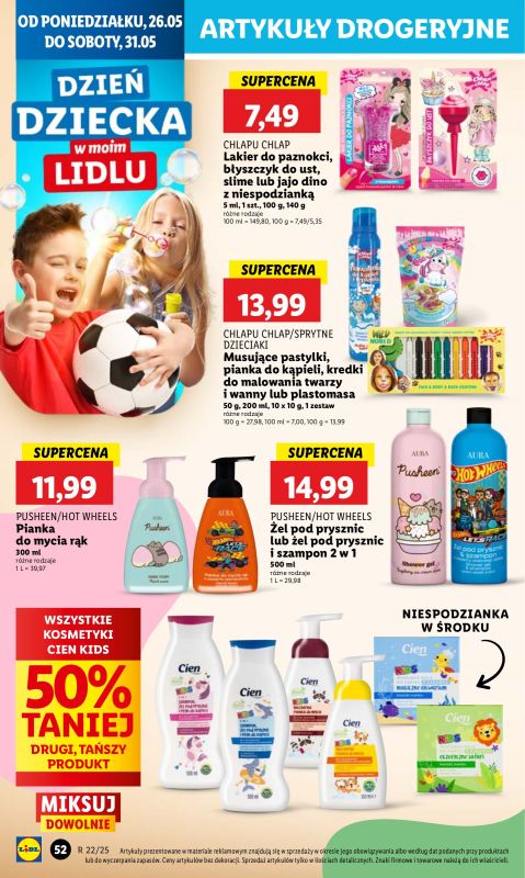 Lidl - gazetka promocyjna Oferta od poniedziałku od poniedziałku 26.05 do środy 28.05 - strona 62