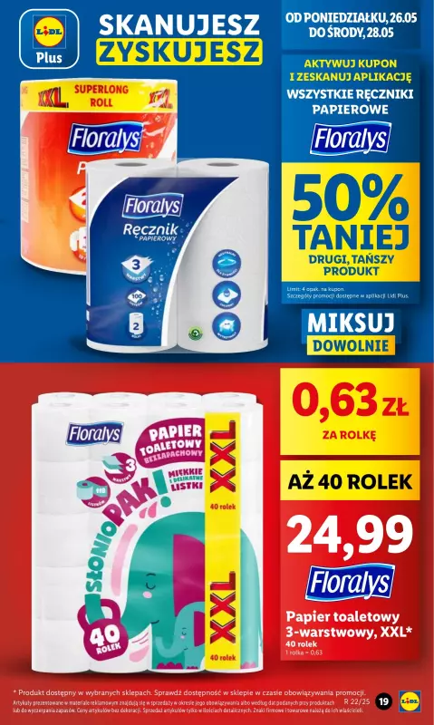 Lidl - gazetka promocyjna Oferta od poniedziałku od poniedziałku 26.05 do środy 28.05 - strona 19