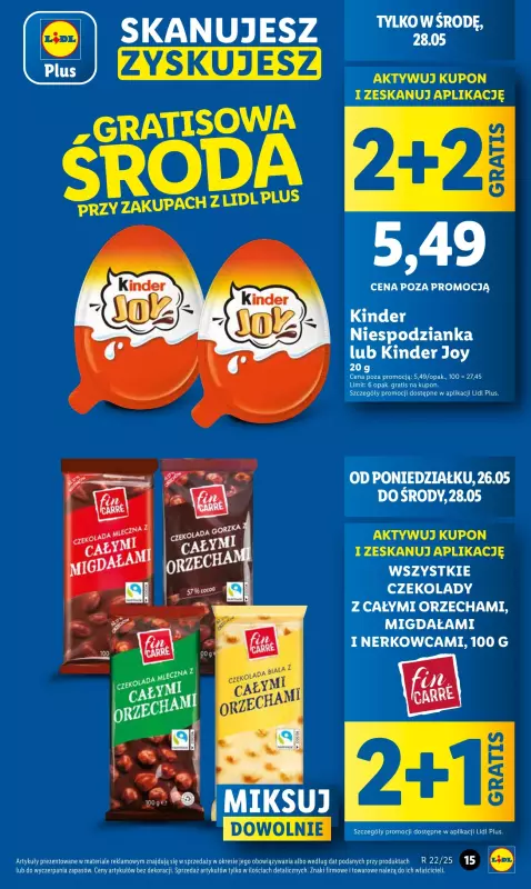 Lidl - gazetka promocyjna Oferta od poniedziałku od poniedziałku 26.05 do środy 28.05 - strona 15