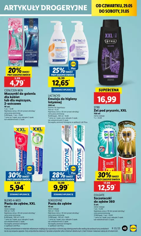 Lidl - gazetka promocyjna Oferta od czwartku od czwartku 29.05 do soboty 31.05 - strona 59