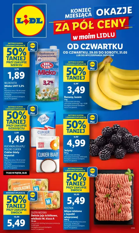 Lidl - gazetka promocyjna Oferta od czwartku od czwartku 29.05 do soboty 31.05