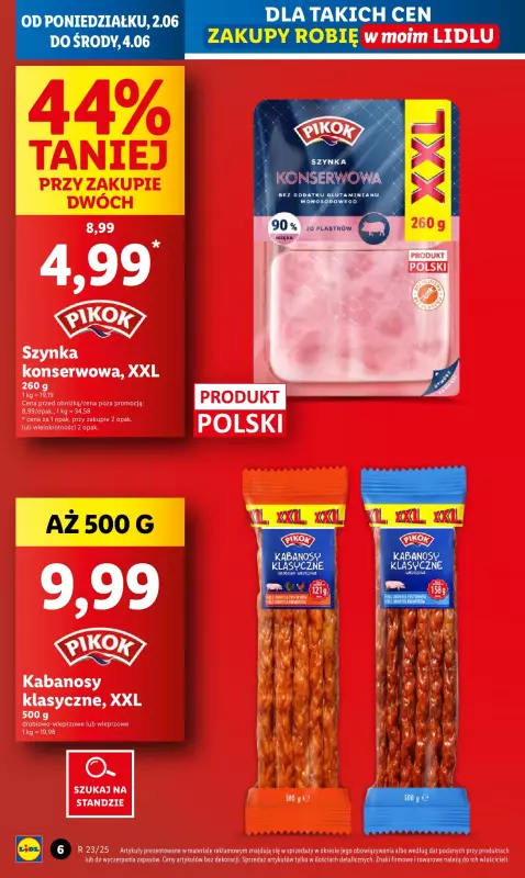 Lidl - gazetka promocyjna Oferta od poniedziałku od poniedziałku 02.06 do środy 04.06 - strona 6