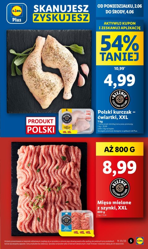 Lidl - gazetka promocyjna Oferta od poniedziałku od poniedziałku 02.06 do środy 04.06 - strona 5