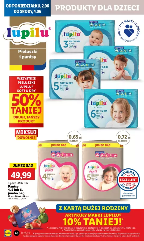 Lidl - gazetka promocyjna Oferta od poniedziałku od poniedziałku 02.06 do środy 04.06 - strona 56