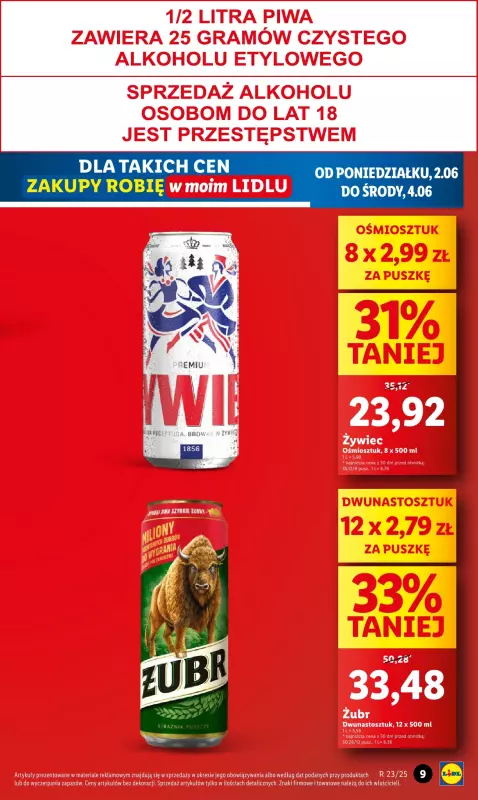 Lidl - gazetka promocyjna Oferta od poniedziałku od poniedziałku 02.06 do środy 04.06 - strona 9