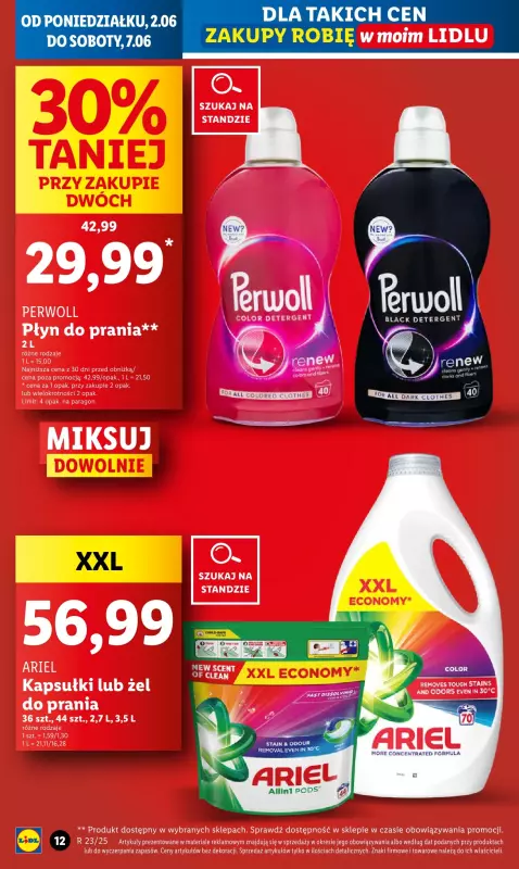 Lidl - gazetka promocyjna Oferta od poniedziałku od poniedziałku 02.06 do środy 04.06 - strona 12