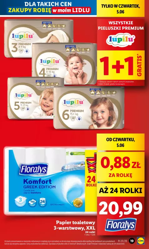 Lidl - gazetka promocyjna Oferta od czwartku od czwartku 05.06 do soboty 07.06 - strona 19