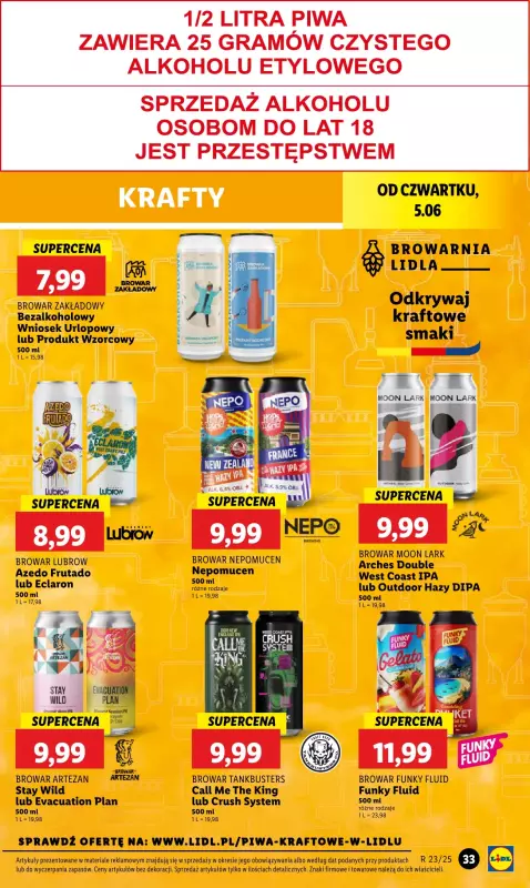 Lidl - gazetka promocyjna Oferta od czwartku od czwartku 05.06 do soboty 07.06 - strona 47