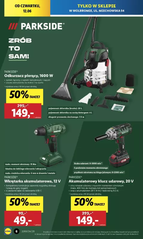 Lidl - gazetka promocyjna Wielkie Otwarcie! WOLBROM od czwartku 12.06 do soboty 21.06 - strona 6