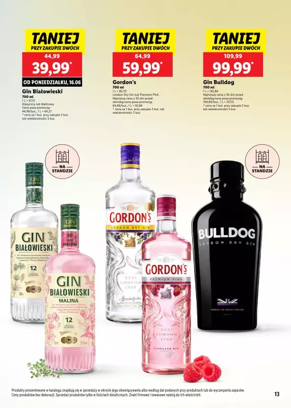 Lidl - gazetka promocyjna Katalog alkoholi mocnych od poniedziałku 09.06 do soboty 12.07 - strona 13