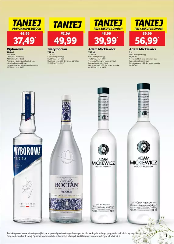 Lidl - gazetka promocyjna Katalog alkoholi mocnych od poniedziałku 09.06 do soboty 12.07 - strona 3 Lidl - gazetka promocyjna Katalog alkoholi mocnych od poniedziałku 09.06 do soboty 12.07 - strona 3