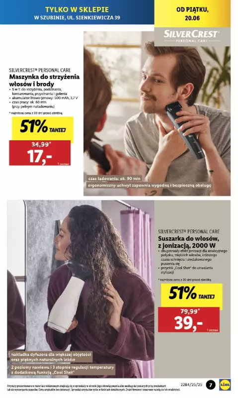 Lidl - gazetka promocyjna Lidl Szubin - Wyjątkowa oferta dla Ciebie od poniedziałku 16.06 do soboty 21.06 - strona 7