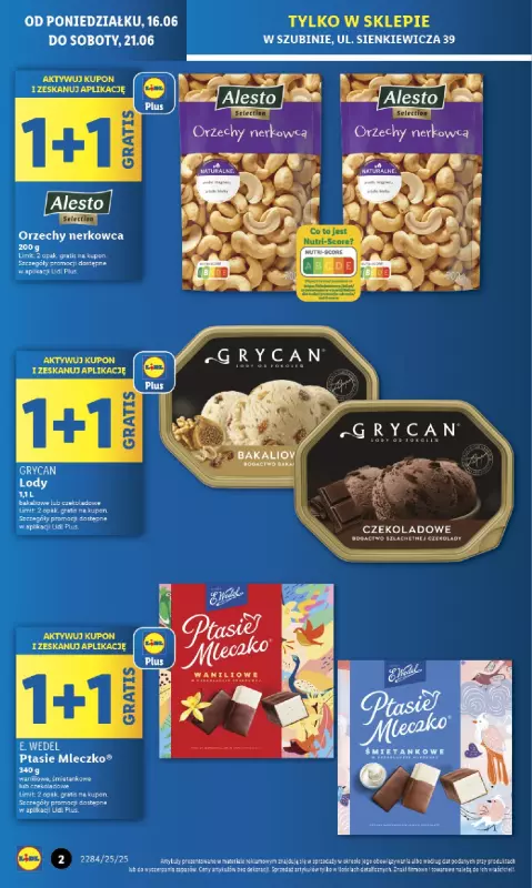Lidl - gazetka promocyjna Lidl Szubin - Wyjątkowa oferta dla Ciebie od poniedziałku 16.06 do soboty 21.06 - strona 2