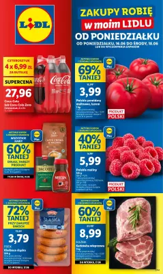 Lidl - gazetka promocyjna Oferta od poniedziałku od poniedziałku 16.06 do środy 18.06
