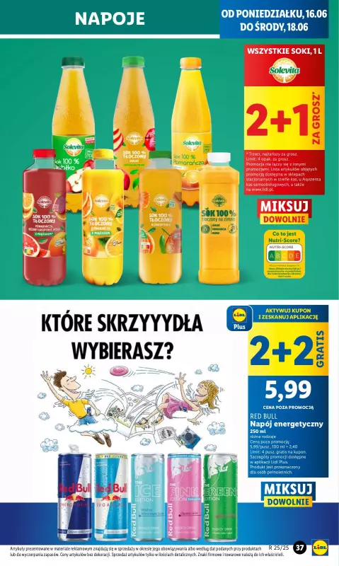Lidl - gazetka promocyjna Oferta od poniedziałku od poniedziałku 16.06 do środy 18.06 - strona 45