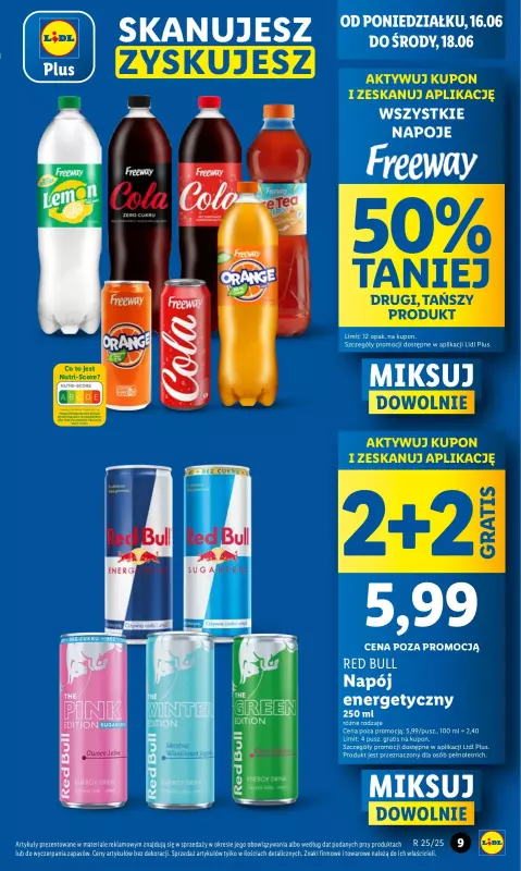 Lidl - gazetka promocyjna Oferta od poniedziałku od poniedziałku 16.06 do środy 18.06 - strona 9