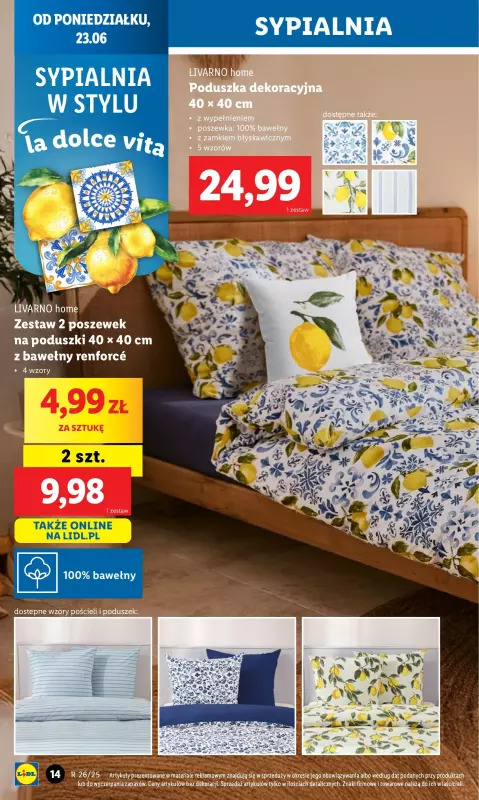 Lidl - gazetka promocyjna Katalog od poniedziałku 23.06 do niedzieli 29.06 - strona 14