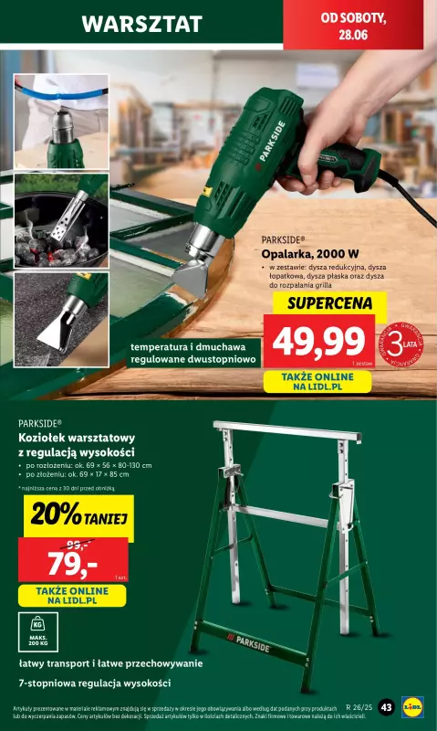 Lidl - gazetka promocyjna Katalog od poniedziałku 23.06 do niedzieli 29.06 - strona 45