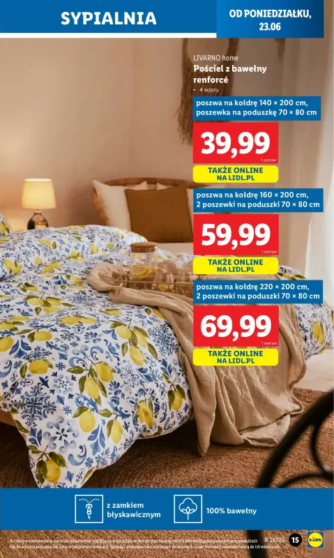 Lidl - gazetka promocyjna Katalog od poniedziałku 23.06 do niedzieli 29.06 - strona 15