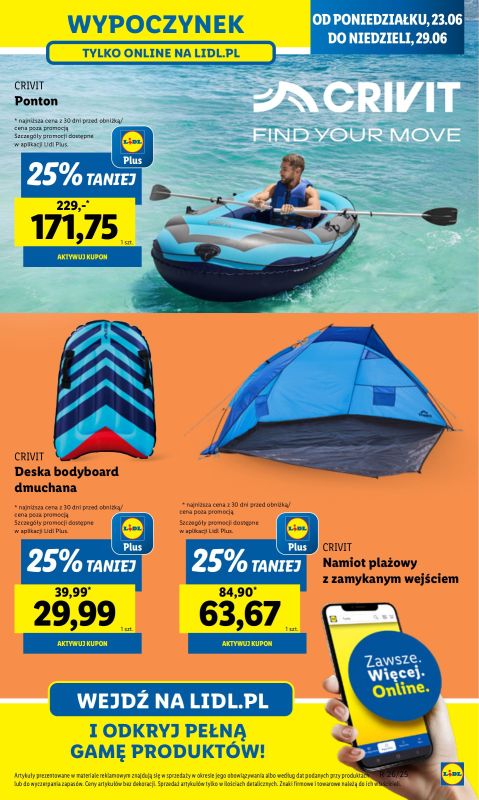 Lidl - gazetka promocyjna Katalog od poniedziałku 23.06 do niedzieli 29.06 - strona 23