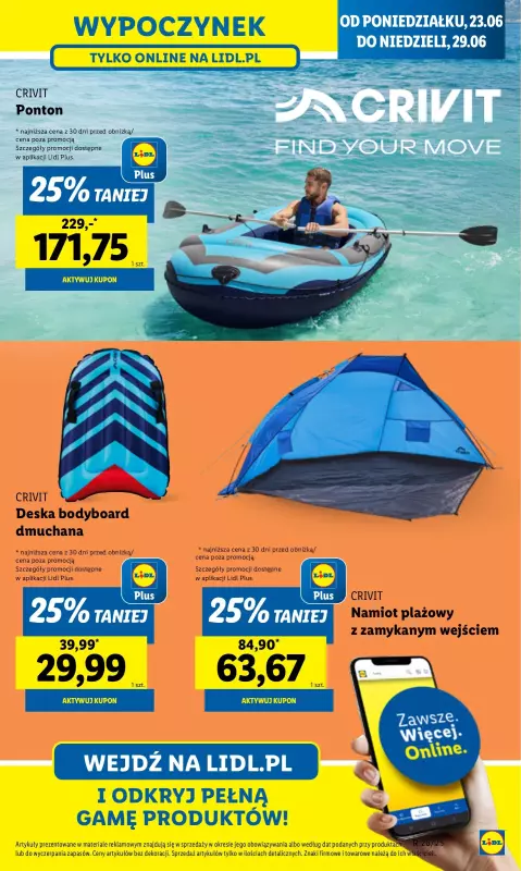 Lidl - gazetka promocyjna Katalog od poniedziałku 23.06 do niedzieli 29.06 - strona 23