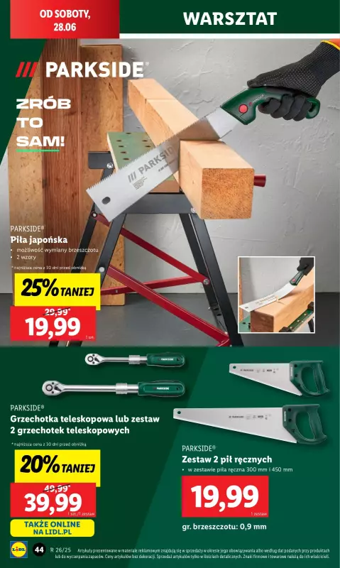 Lidl - gazetka promocyjna Katalog od poniedziałku 23.06 do niedzieli 29.06 - strona 46