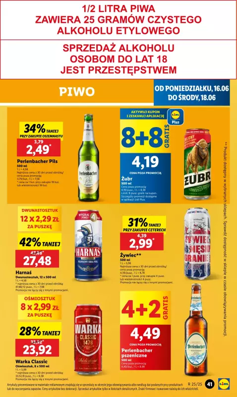Lidl - gazetka promocyjna Oferta od poniedziałku od poniedziałku 16.06 do środy 18.06 - strona 49