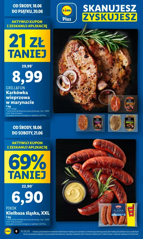 Lidl - gazetka promocyjna Oferta od poniedziałku od poniedziałku 16.06 do środy 18.06 - strona 6