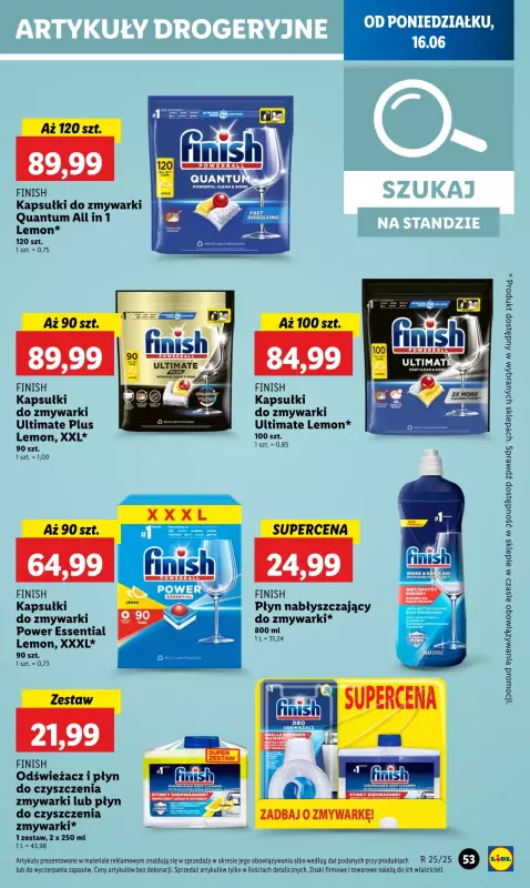Lidl - gazetka promocyjna Oferta od poniedziałku od poniedziałku 16.06 do środy 18.06 - strona 63