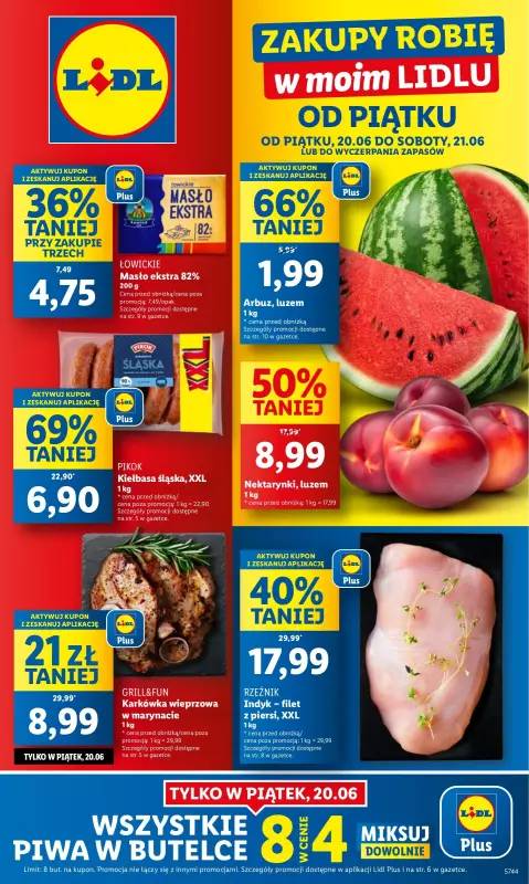 Lidl - gazetka promocyjna Oferta od piątku od piątku 20.06 do soboty 21.06
