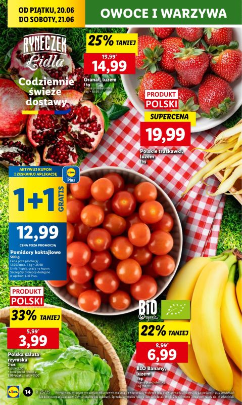 Lidl - gazetka promocyjna Oferta od piątku od piątku 20.06 do soboty 21.06 - strona 20