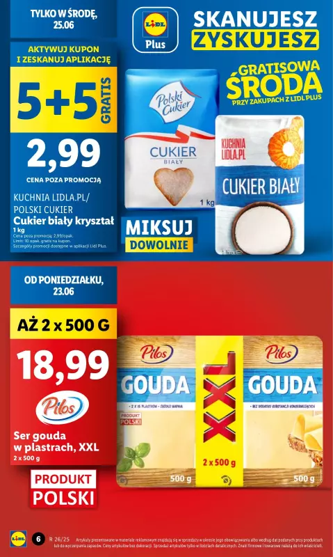 Lidl - gazetka promocyjna Oferta od poniedziałku od poniedziałku 23.06 do środy 25.06 - strona 6