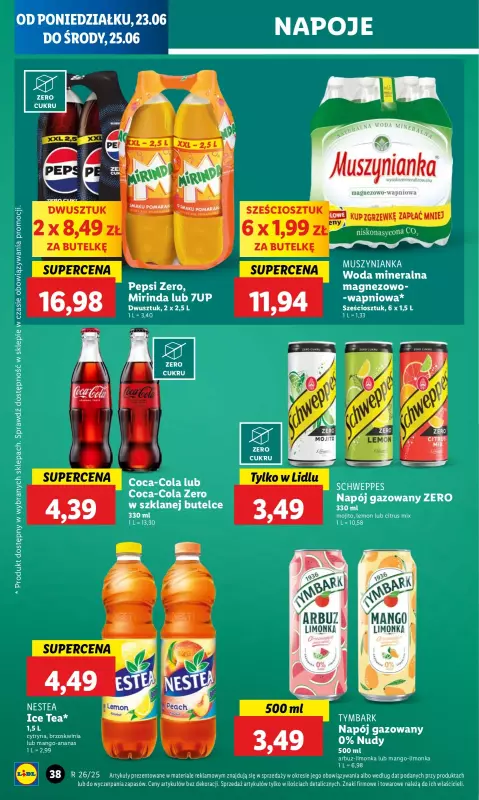 Lidl - gazetka promocyjna Oferta od poniedziałku od poniedziałku 23.06 do środy 25.06 - strona 44
