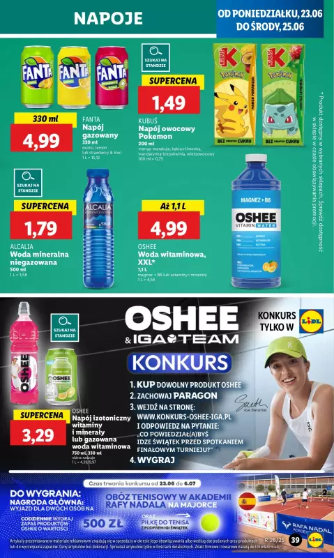 Lidl - gazetka promocyjna Oferta od poniedziałku od poniedziałku 23.06 do środy 25.06 - strona 45