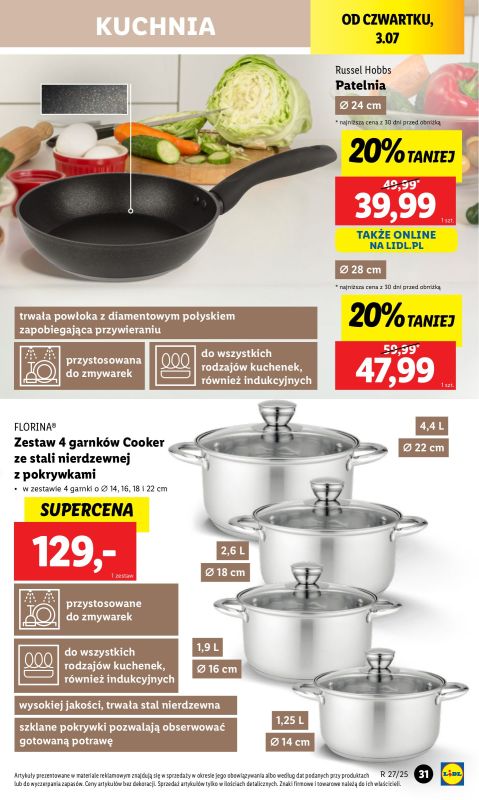 Lidl - gazetka promocyjna Katalog od poniedziałku 30.06 do soboty 05.07 - strona 31
