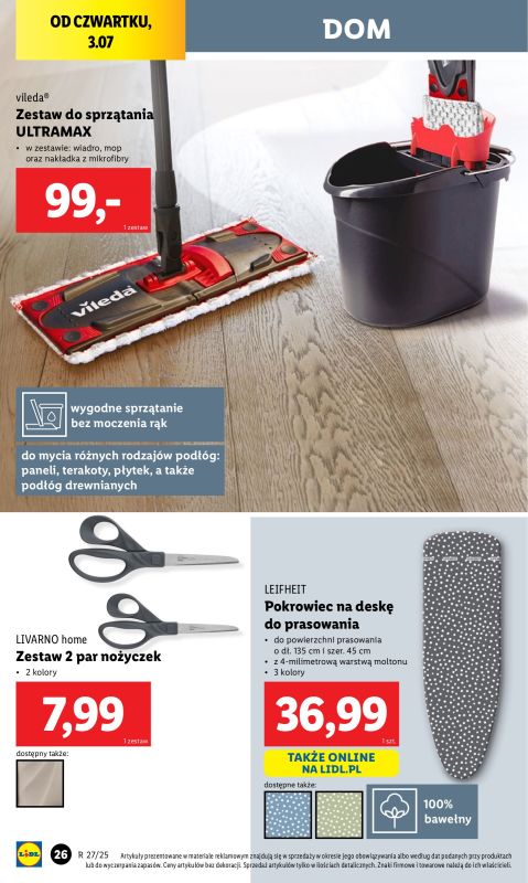Lidl - gazetka promocyjna Katalog od poniedziałku 30.06 do soboty 05.07 - strona 26
