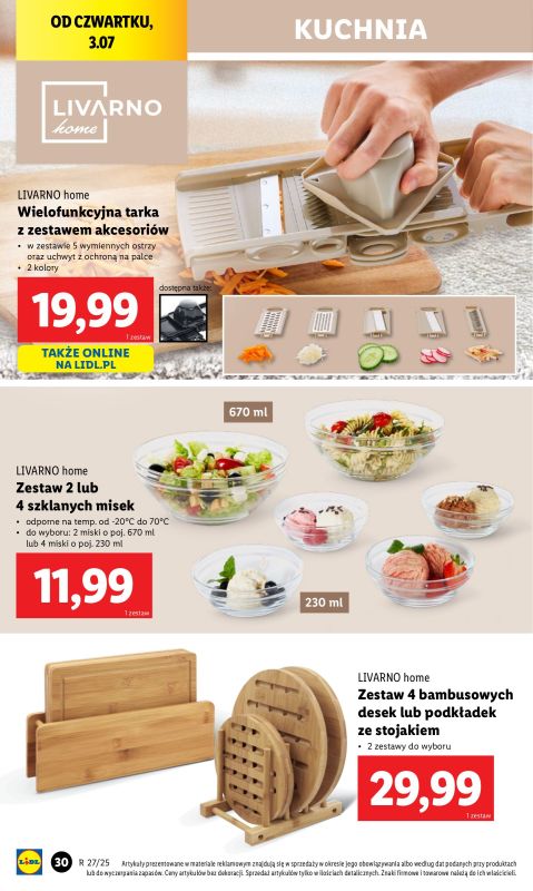 Lidl - gazetka promocyjna Katalog od poniedziałku 30.06 do soboty 05.07 - strona 30