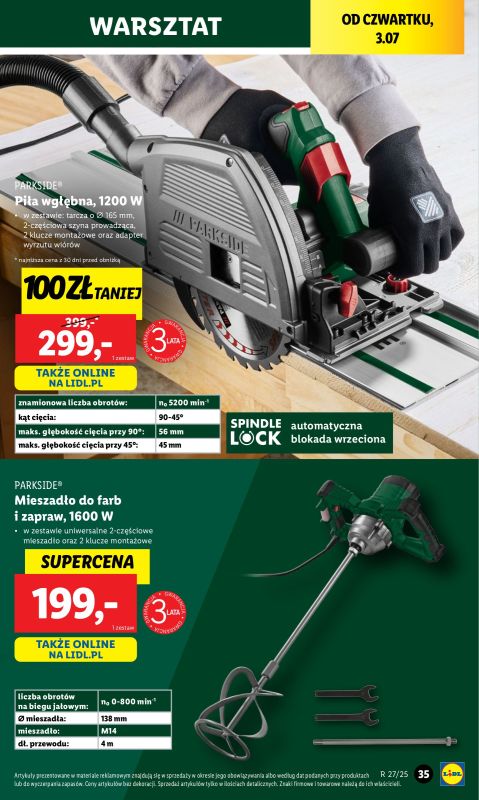 Lidl - gazetka promocyjna Katalog od poniedziałku 30.06 do soboty 05.07 - strona 37