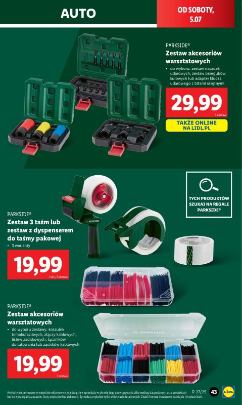 Lidl - gazetka promocyjna Katalog od poniedziałku 30.06 do soboty 05.07 - strona 45