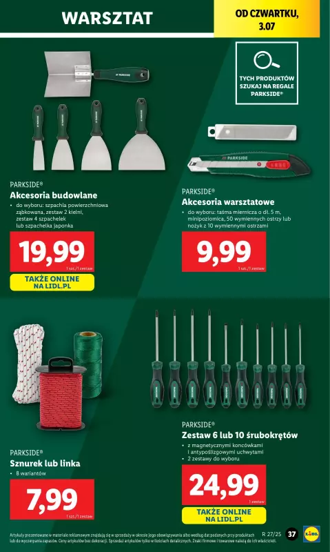 Lidl - gazetka promocyjna Katalog od poniedziałku 30.06 do soboty 05.07 - strona 39
