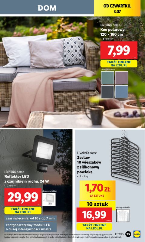 Lidl - gazetka promocyjna Katalog od poniedziałku 30.06 do soboty 05.07 - strona 25