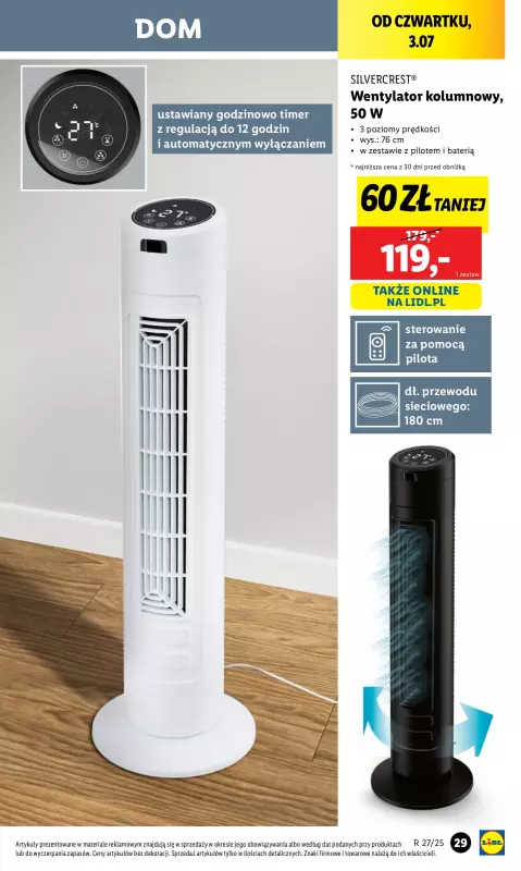 Lidl - gazetka promocyjna Katalog od poniedziałku 30.06 do soboty 05.07 - strona 29