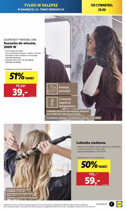 Lidl - gazetka promocyjna Wielkie Otwarcie! Zakręt od czwartku 26.06 do soboty 05.07 - strona 7