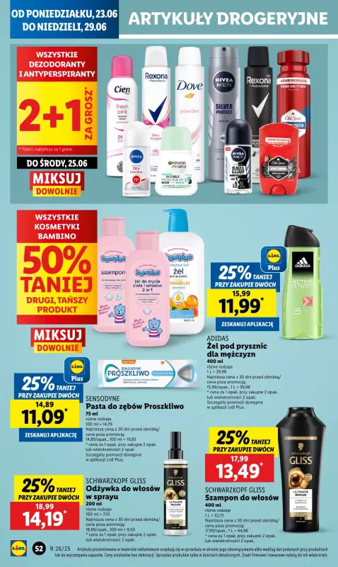 Lidl - gazetka promocyjna Oferta od poniedziałku od poniedziałku 23.06 do środy 25.06 - strona 58