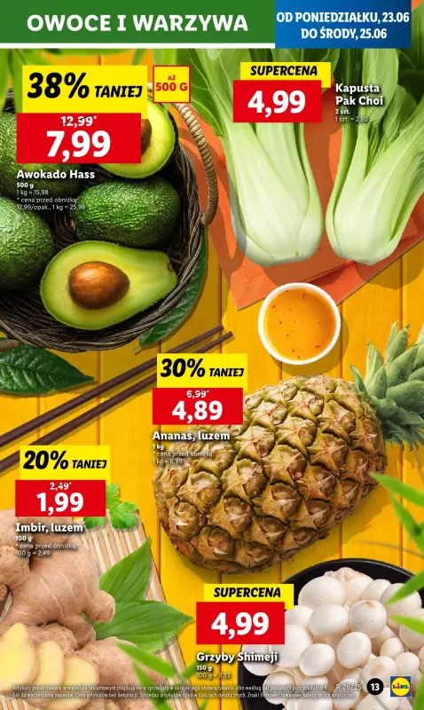 Lidl - gazetka promocyjna Oferta od poniedziałku od poniedziałku 23.06 do środy 25.06 - strona 13