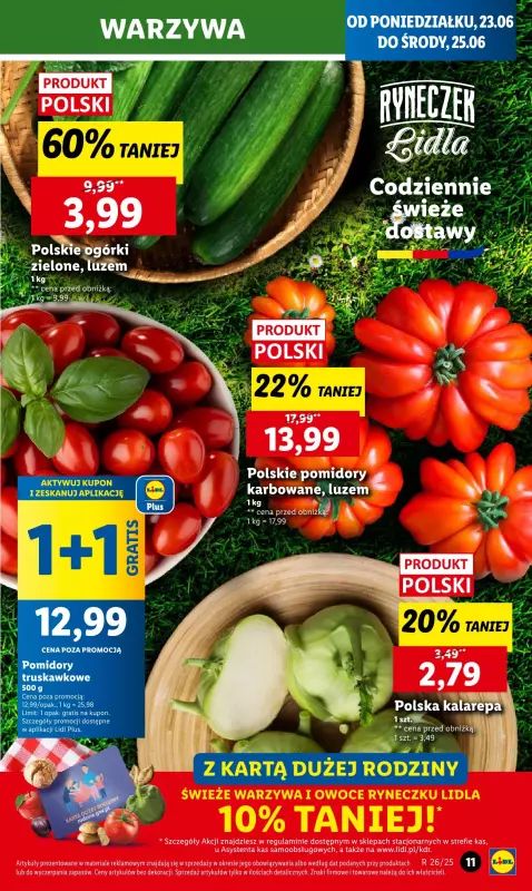 Lidl - gazetka promocyjna Oferta od poniedziałku od poniedziałku 23.06 do środy 25.06 - strona 11