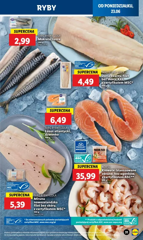Lidl - gazetka promocyjna Oferta od poniedziałku od poniedziałku 23.06 do środy 25.06 - strona 33